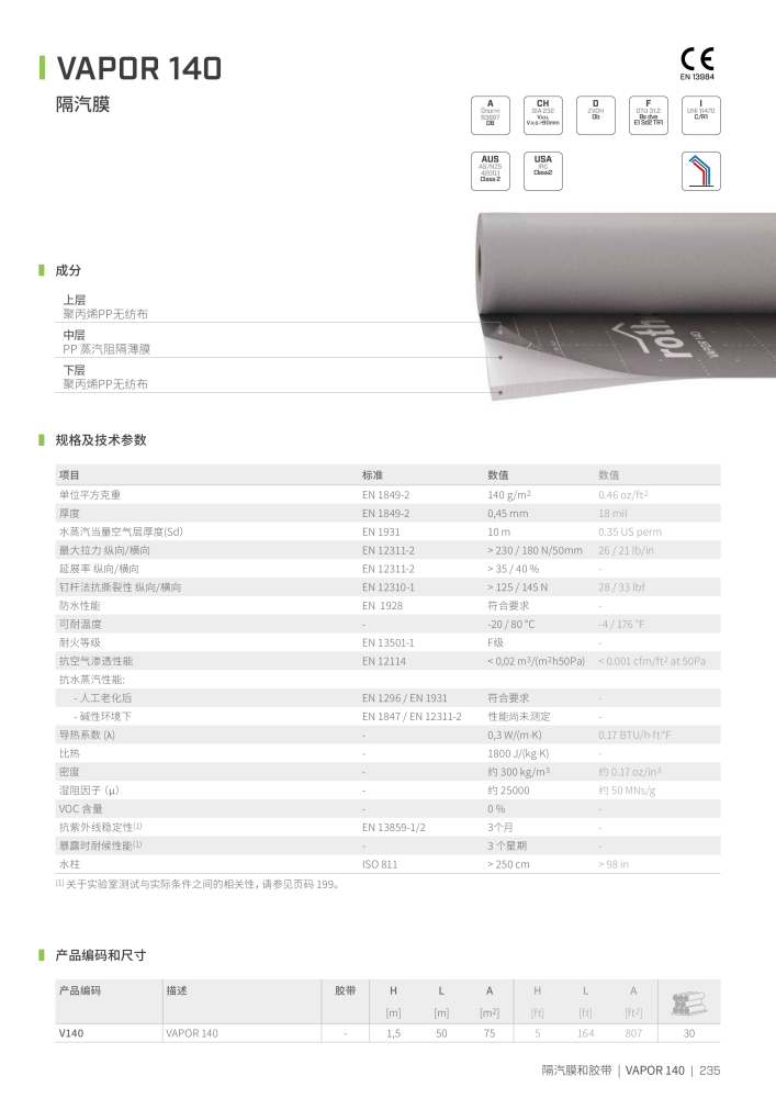 Rothoblaas - 胶带、密封剂和网 NR.: 20287 - Pagina 235