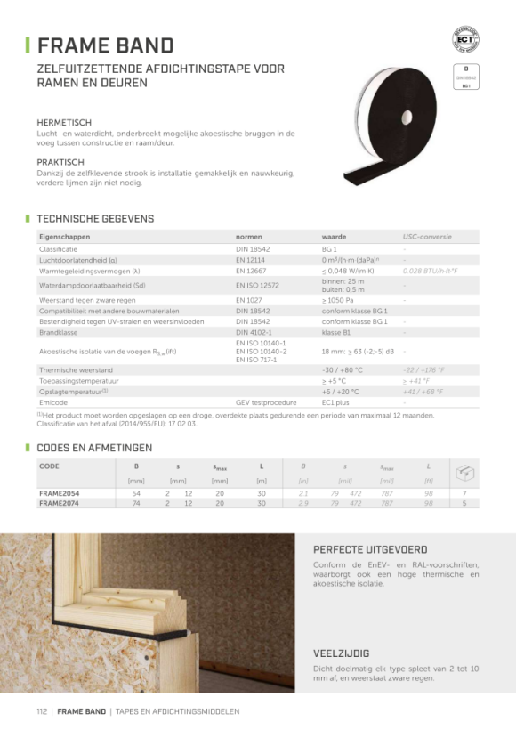 RothoBlaas Hout Technic FRAME BAND SMAX20MM 2-10 54MMX30M FRAME2054