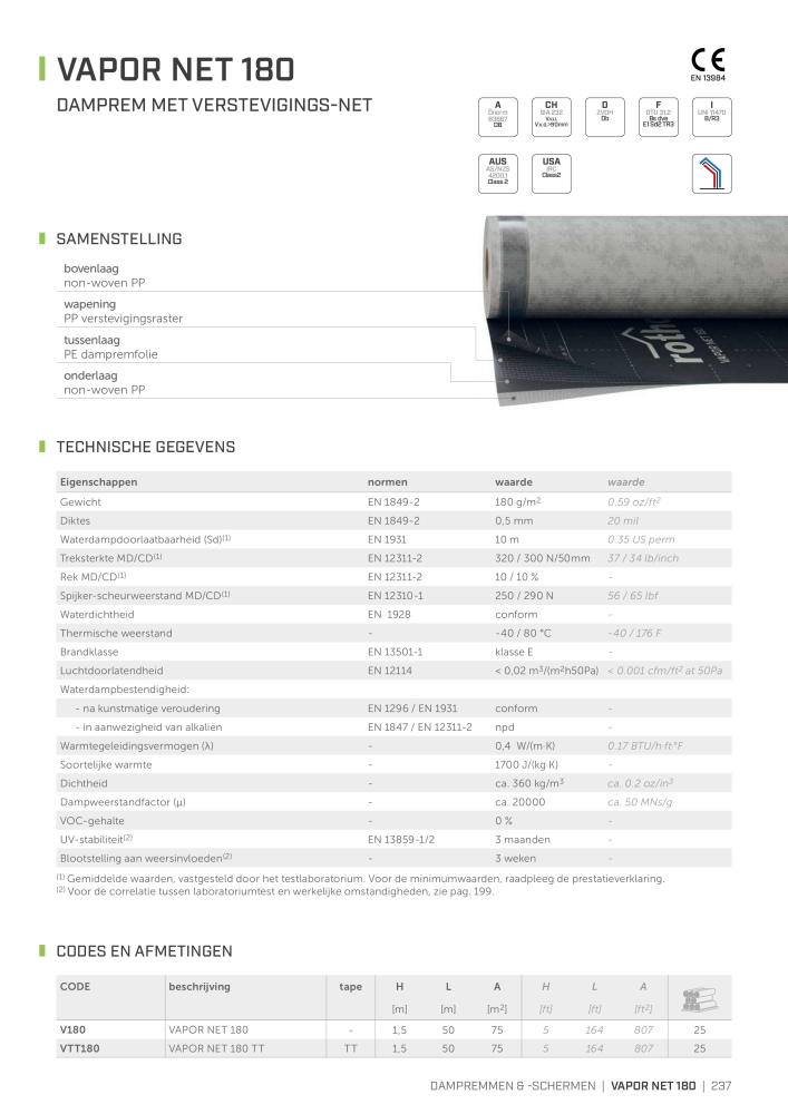 Rothoblaas - Tapes, kitten en webs Nb. : 20288 - Page 237