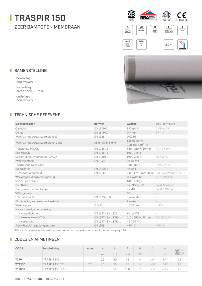 Rothoblaas - Tapes, kitten en webs Nb. : 20288 - Page 260