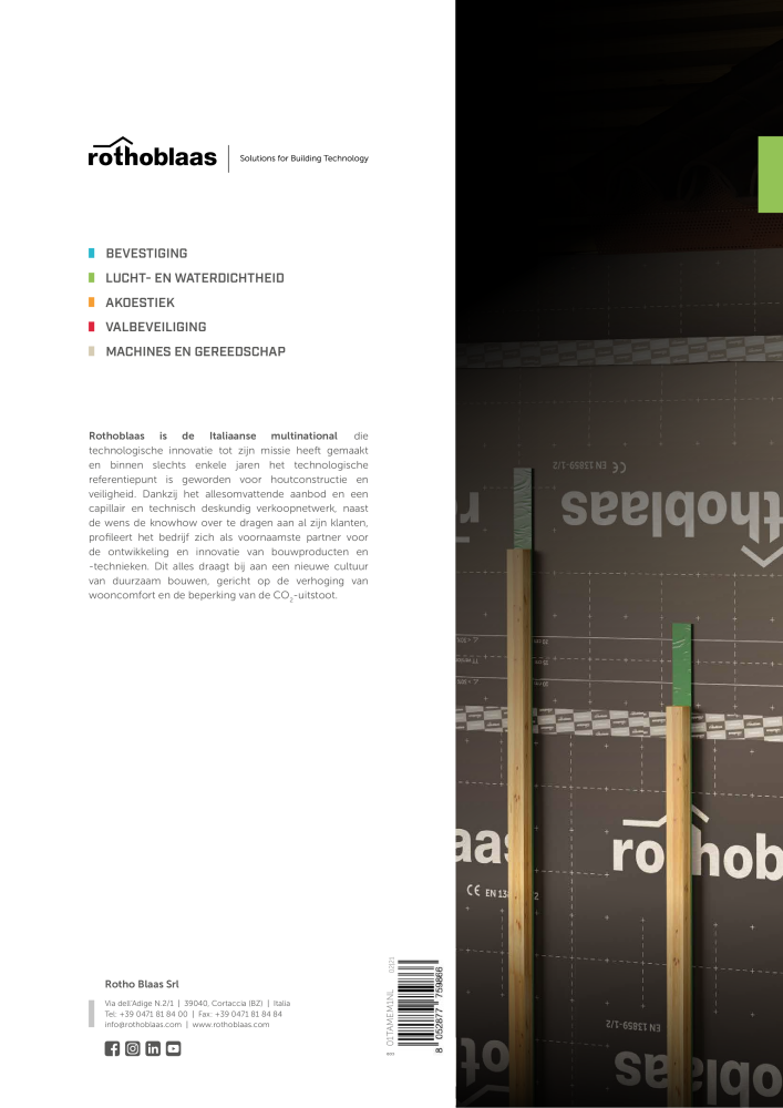 Rothoblaas - Tapes, kitten en webs n.: 20288 - Pagina 339