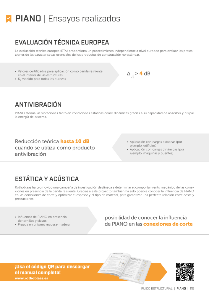 Rothoblaas - Soluciones para la insonorización Nº: 20291 - Página 113