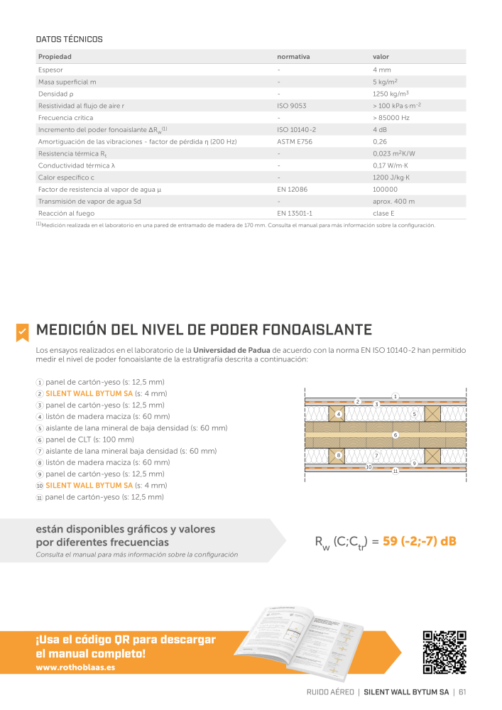 Rothoblaas - Soluciones para la insonorización Nb. : 20291 - Page 59