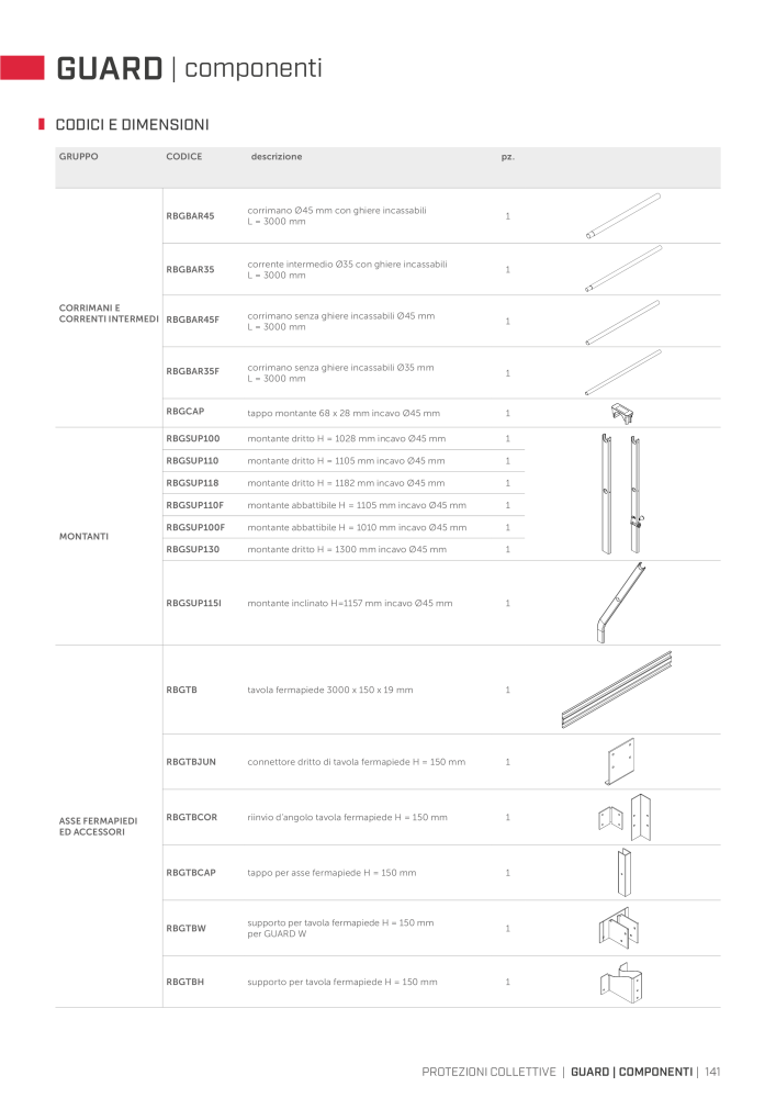 Rothoblaas - Sistemi anticaduta e dispositivi di sicurezza Nb. : 20292 - Page 141