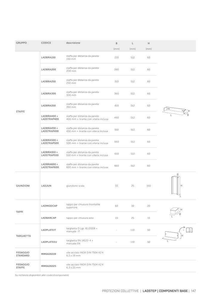 Rothoblaas - Sistemi anticaduta e dispositivi di sicurezza n.: 20292 - Pagina 147