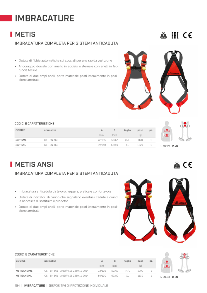 Rothoblaas - Sistemi anticaduta e dispositivi di sicurezza n.: 20292 - Pagina 194
