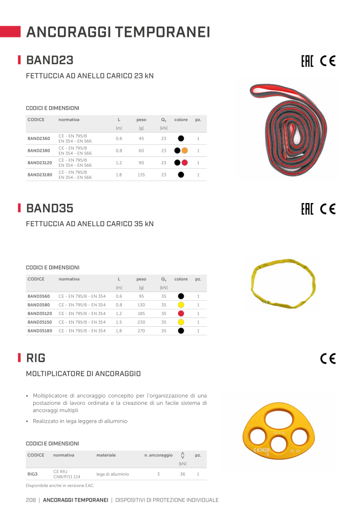 Rothoblaas - Sistemi anticaduta e dispositivi di sicurezza NR.: 20292 - Seite 208