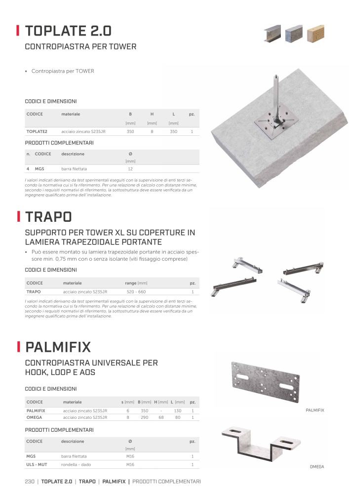 Rothoblaas - Sistemi anticaduta e dispositivi di sicurezza NR.: 20292 - Seite 230