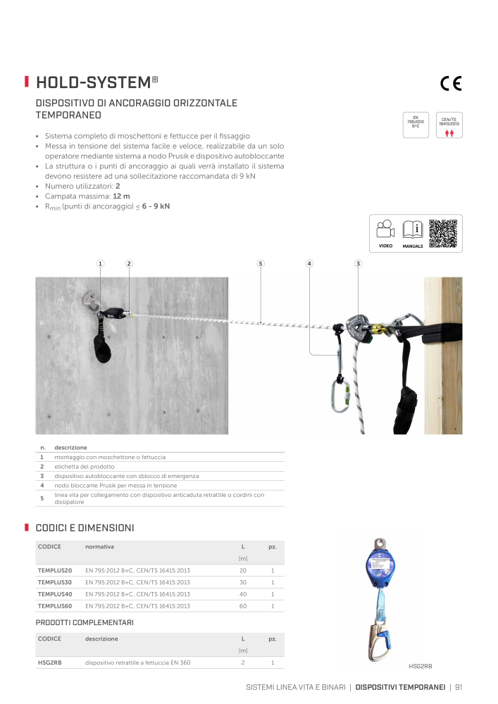 Rothoblaas - Sistemi anticaduta e dispositivi di sicurezza n.: 20292 - Pagina 91