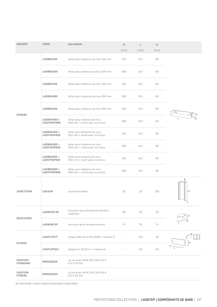 Rothoblaas - Systèmes antichute et dispositifs de sécurité n.: 20293 - Pagina 147