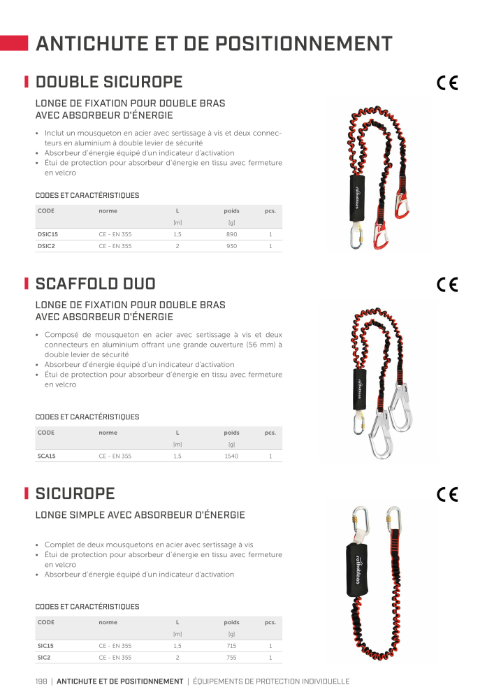 Rothoblaas - Systèmes antichute et dispositifs de sécurité Nº: 20293 - Página 198