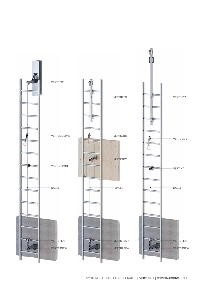 Rothoblaas - Systèmes antichute et dispositifs de sécurité Nb. : 20293 - Page 63