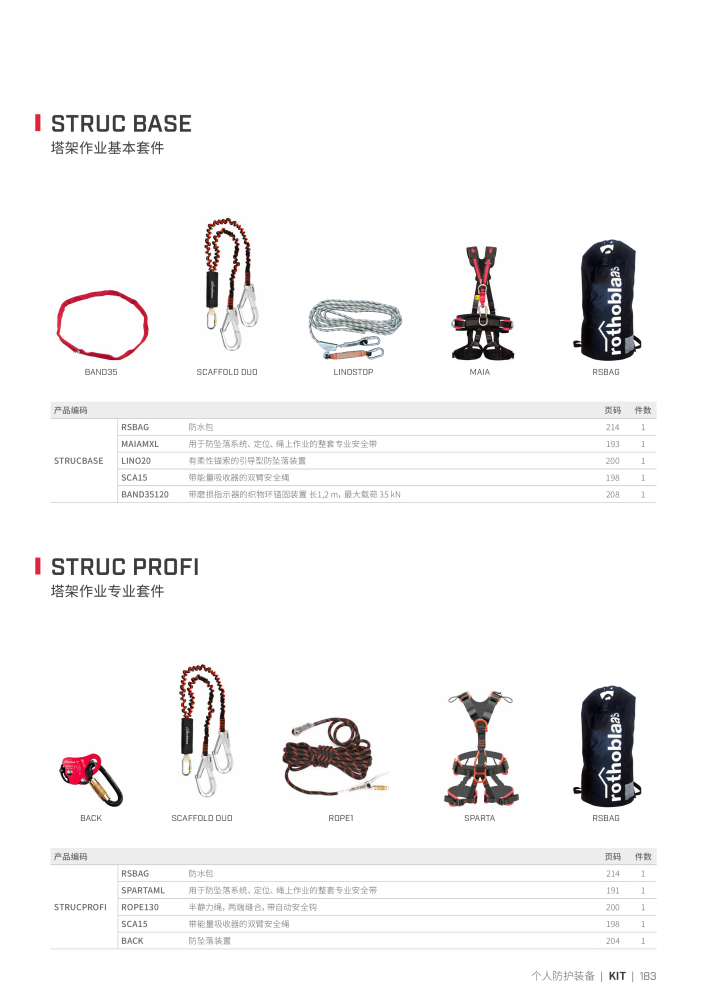 Rothoblaas - 防坠落系统和安全装置 NR.: 20294 - Seite 183