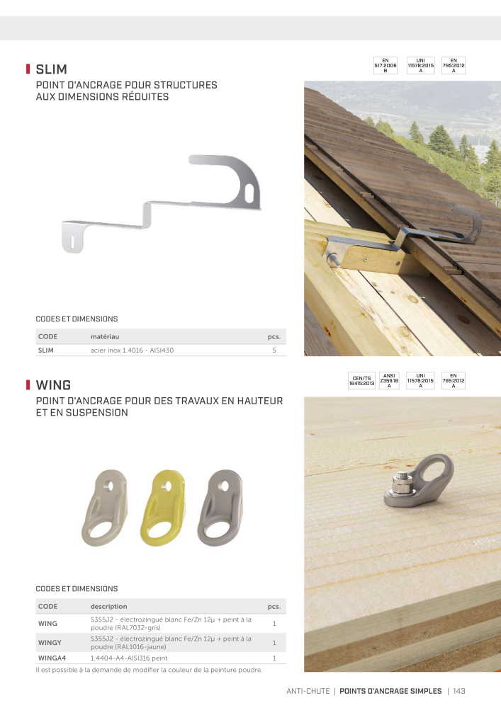 Rothoblaas - Outils pour la construction en bois Nº: 20297 - Página 143