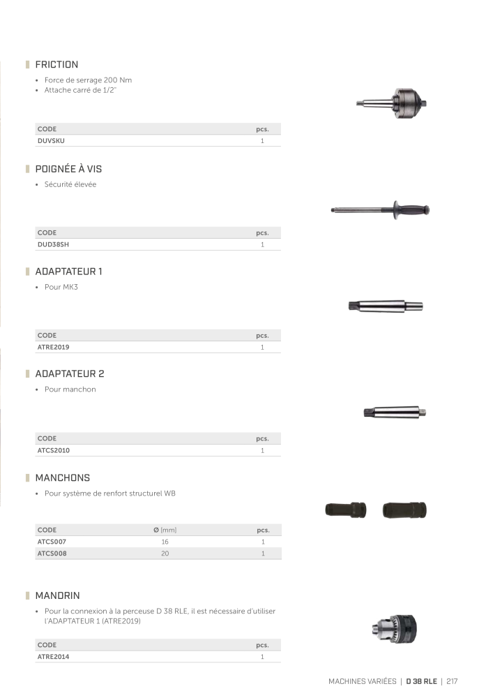 Rothoblaas - Outils pour la construction en bois NR.: 20297 - Seite 217