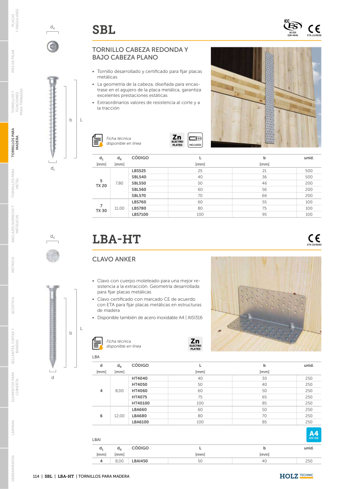 Catálogo Holz Technic NO.: 20301 - Page 116