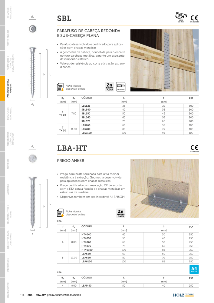 Holz Technic Catálogo PT Nº: 20302 - Página 116