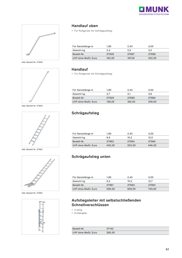 MUNK - Gerüste NR.: 20315 - Seite 61