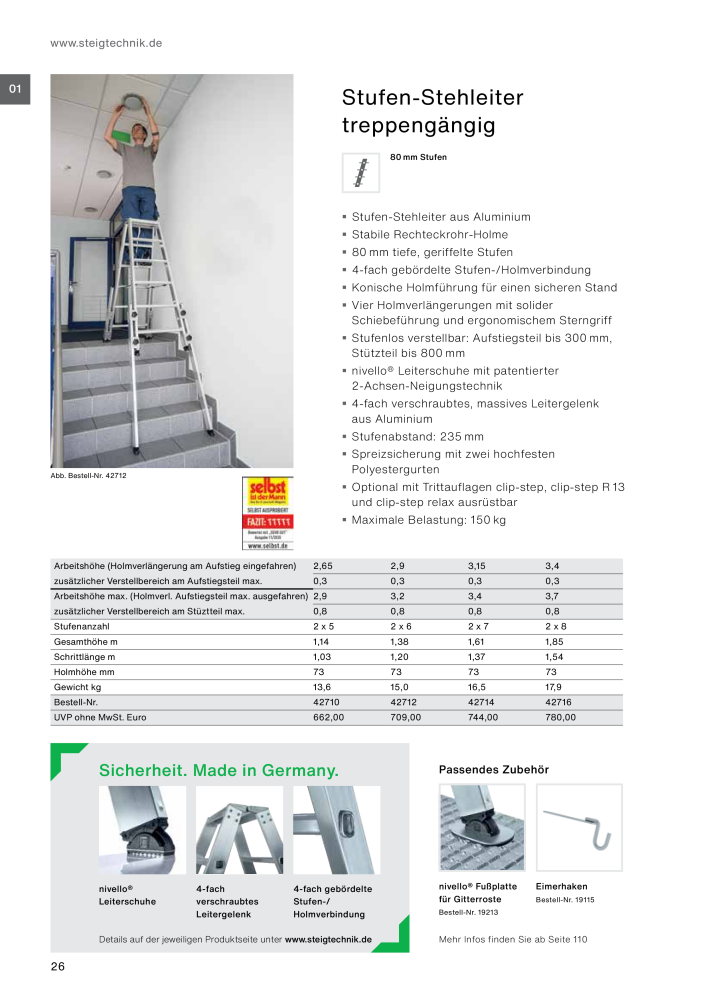 MUNK - Leitern, Plattformen, Podesttreppen und FlexxLift NR.: 20318 - Seite 26