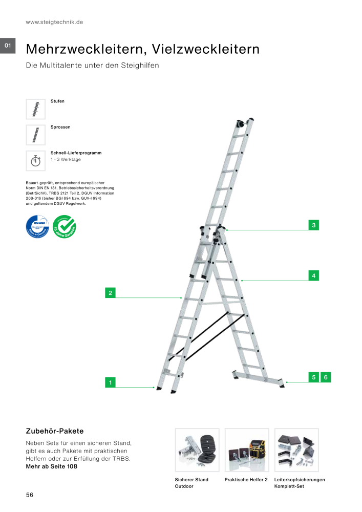 MUNK - Leitern, Plattformen, Podesttreppen und FlexxLift NR.: 20318 - Seite 56