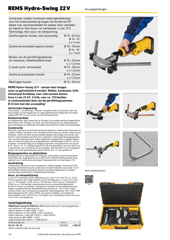 REMS XL-Boxx met inzetstuk 153456 153455 R