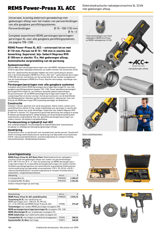 REMS Power-Press XL ACC Basispakket 579010 R220