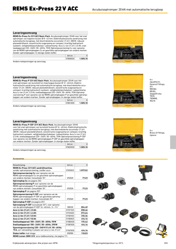 REMS Uitbreidingsapparaat Cu 575252 R