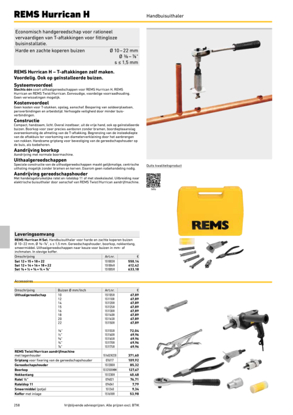 REMS Opspangereedschap Ø 22 mm 151150 R