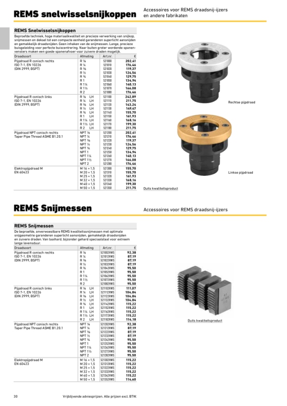 REMS Snijbekken R 1/8”, set 521002 RWS