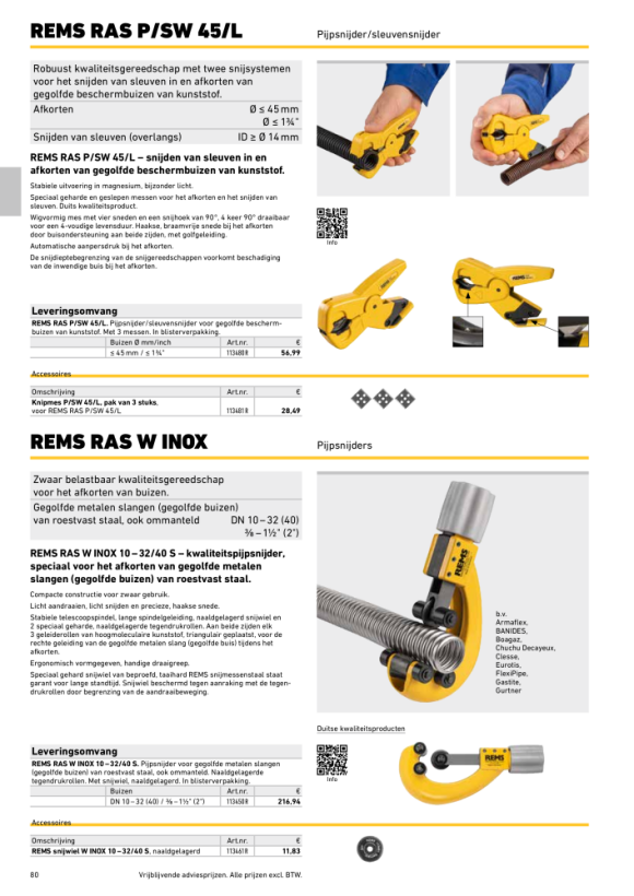 REMS Snijwiel Cu 3-120, s3, 113225 R