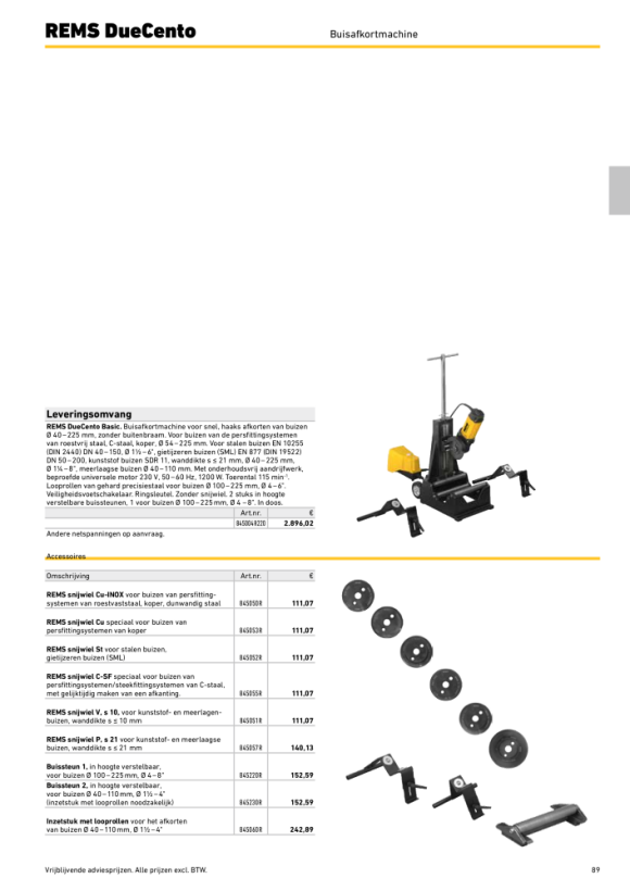 REMS Snijwiel V, s10 845051 R