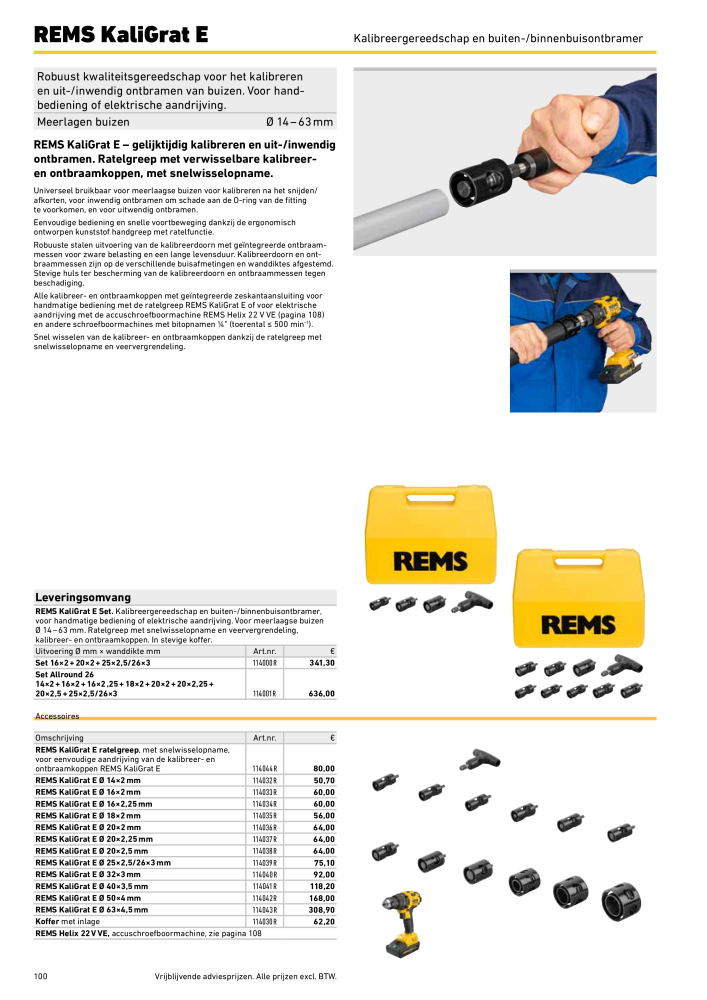 REMS Hoofdcatalogus Buisverwerking NR.: 20322 - Seite 100