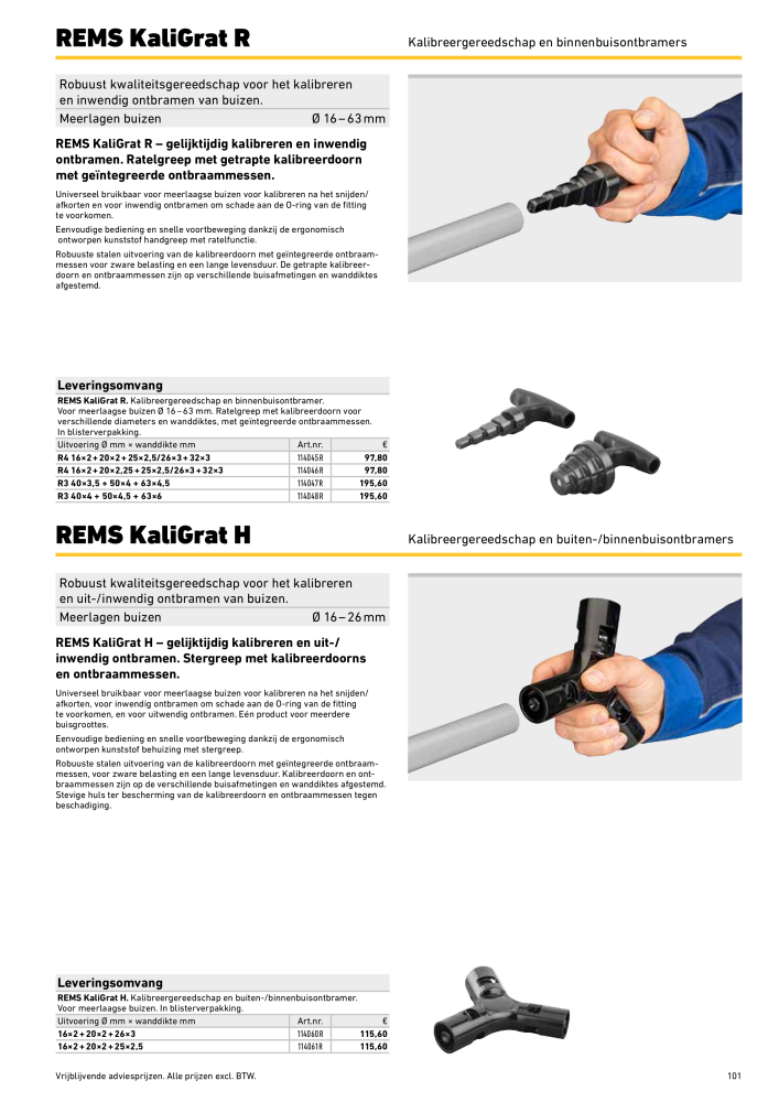 REMS Hoofdcatalogus Buisverwerking Č. 20322 - Strana 101