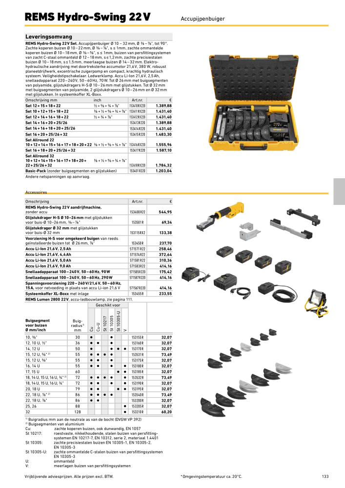 REMS Hoofdcatalogus Buisverwerking Č. 20322 - Strana 133
