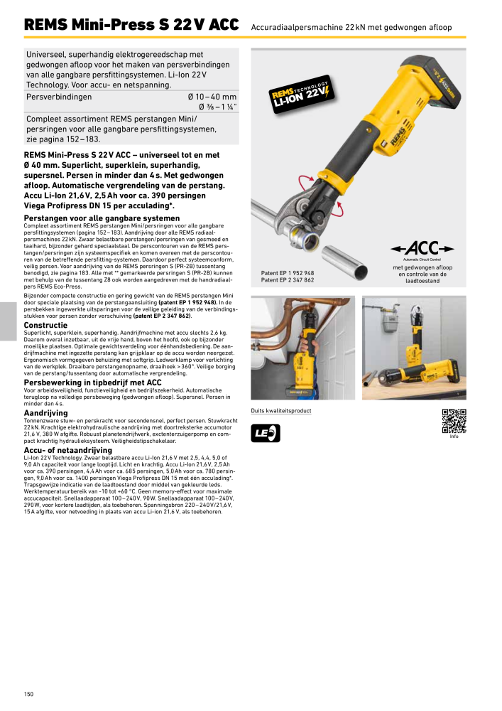 REMS Hoofdcatalogus Buisverwerking NR.: 20322 - Pagina 150