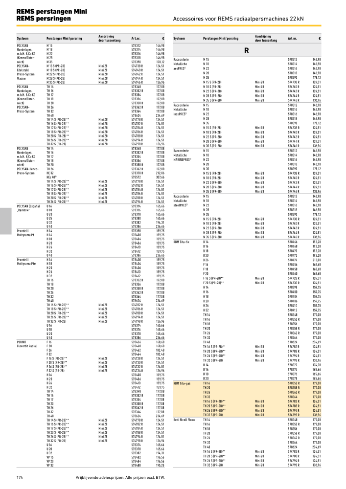 REMS Hoofdcatalogus Buisverwerking NR.: 20322 - Seite 174