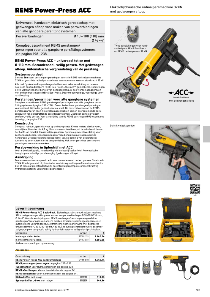 REMS Hoofdcatalogus Buisverwerking NR.: 20322 - Pagina 187