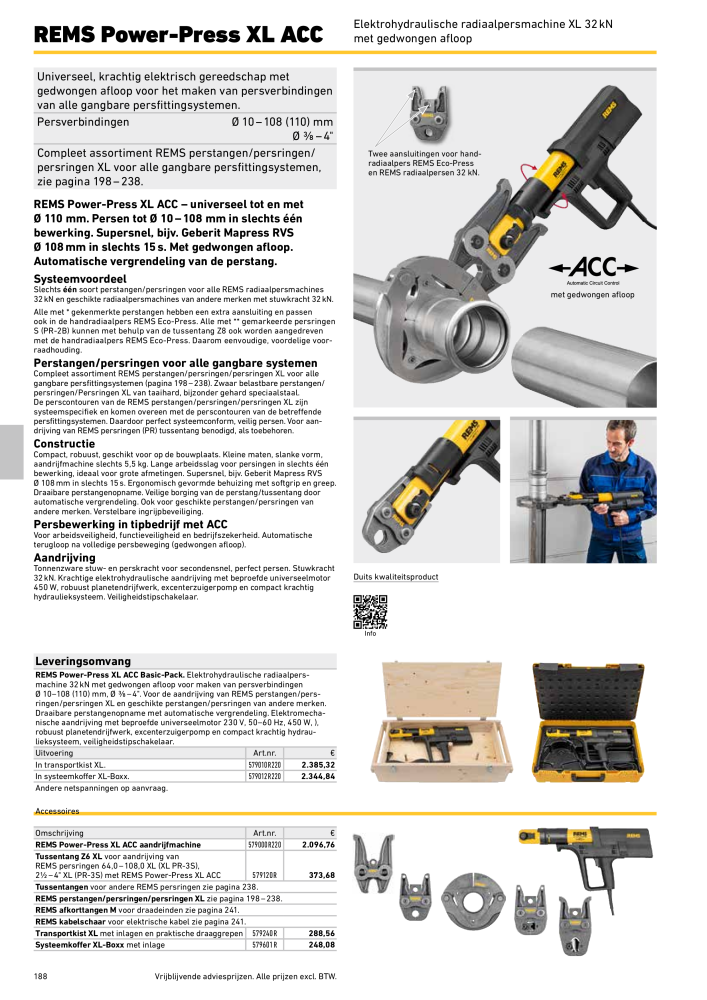 REMS Hoofdcatalogus Buisverwerking NR.: 20322 - Seite 188