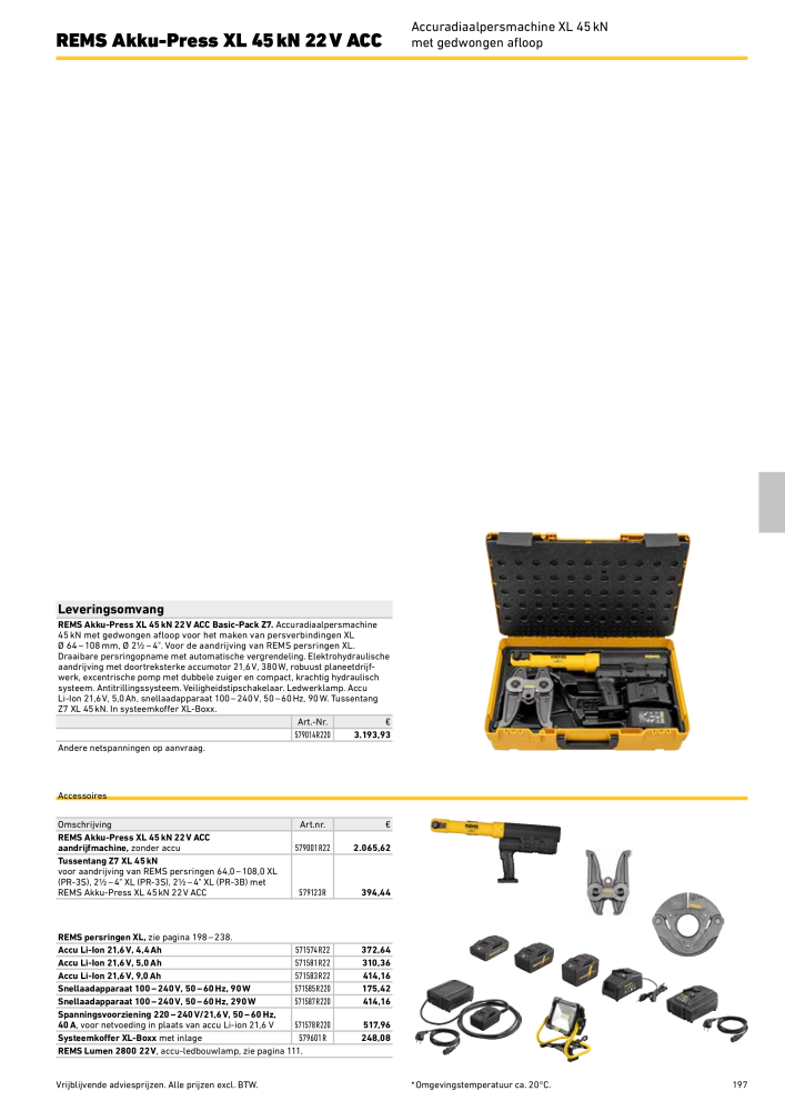 REMS Hoofdcatalogus Buisverwerking NR.: 20322 - Pagina 197