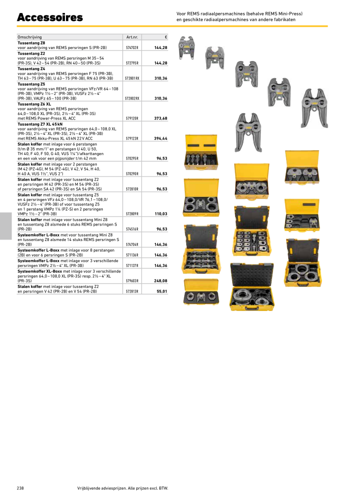 REMS Hoofdcatalogus Buisverwerking NR.: 20322 - Seite 238