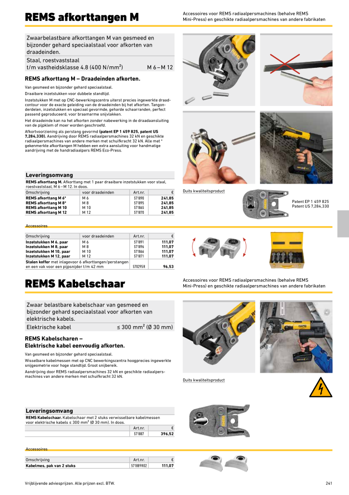 REMS Hoofdcatalogus Buisverwerking NR.: 20322 - Pagina 241