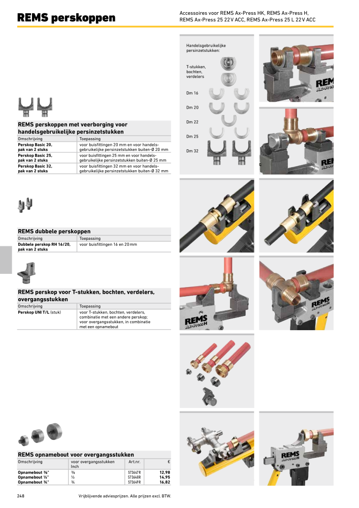 REMS Hoofdcatalogus Buisverwerking NR.: 20322 - Pagina 248