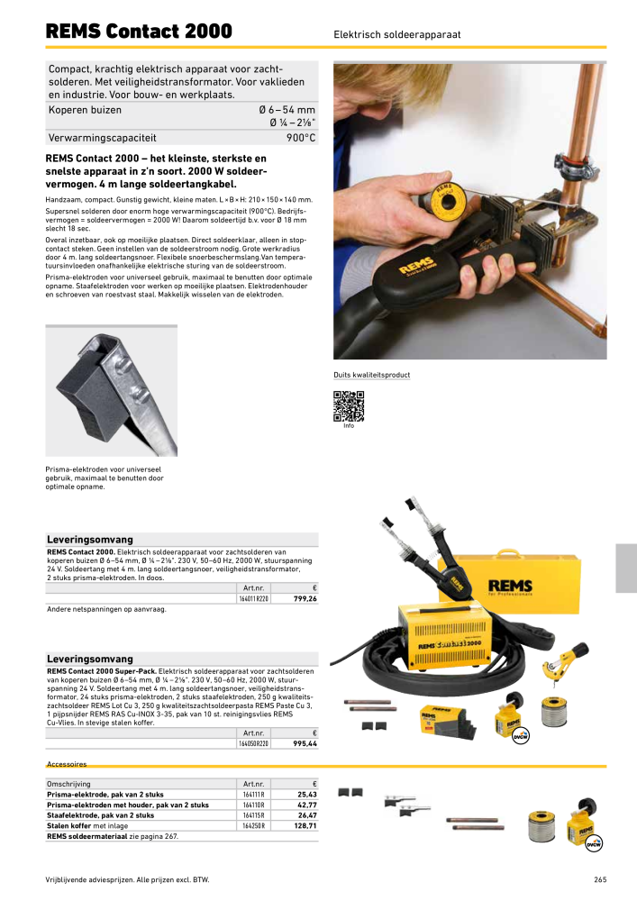 REMS Hoofdcatalogus Buisverwerking Č. 20322 - Strana 265