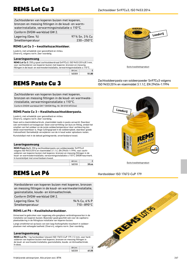 REMS Hoofdcatalogus Buisverwerking NR.: 20322 - Pagina 267