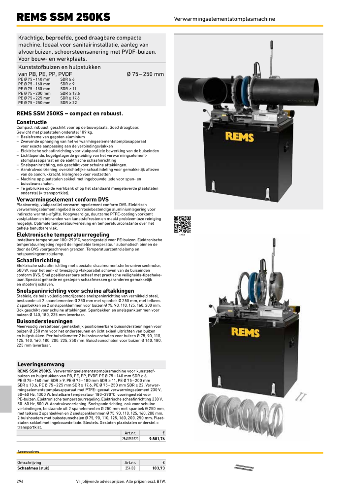 REMS Hoofdcatalogus Buisverwerking NR.: 20322 - Seite 296