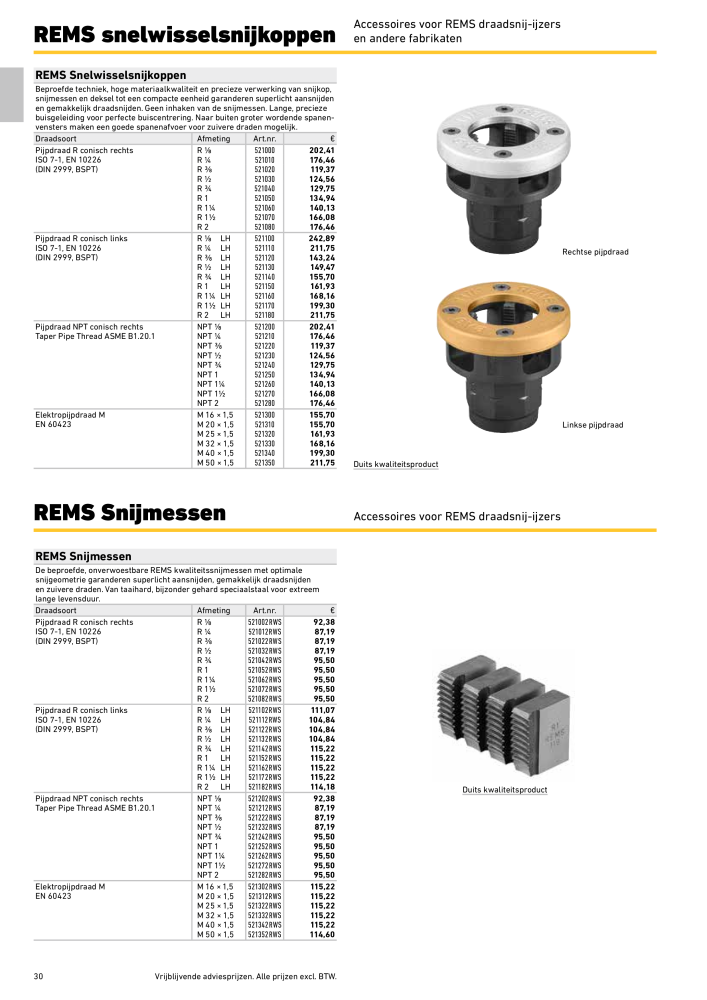 REMS Hoofdcatalogus Buisverwerking Č. 20322 - Strana 30