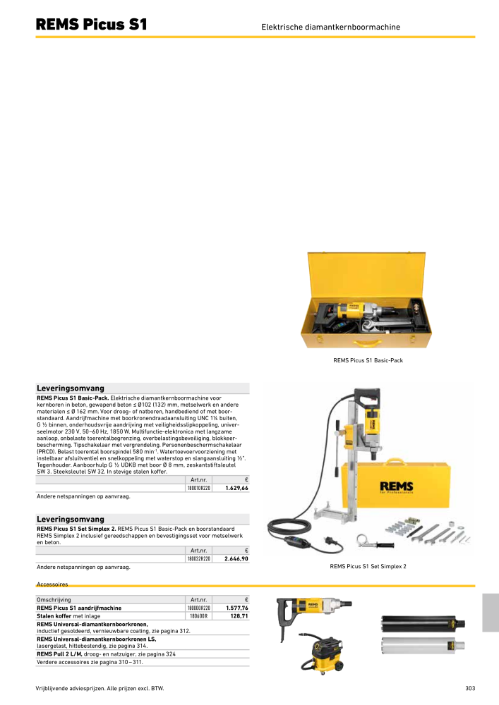 REMS Hoofdcatalogus Buisverwerking NR.: 20322 - Pagina 303