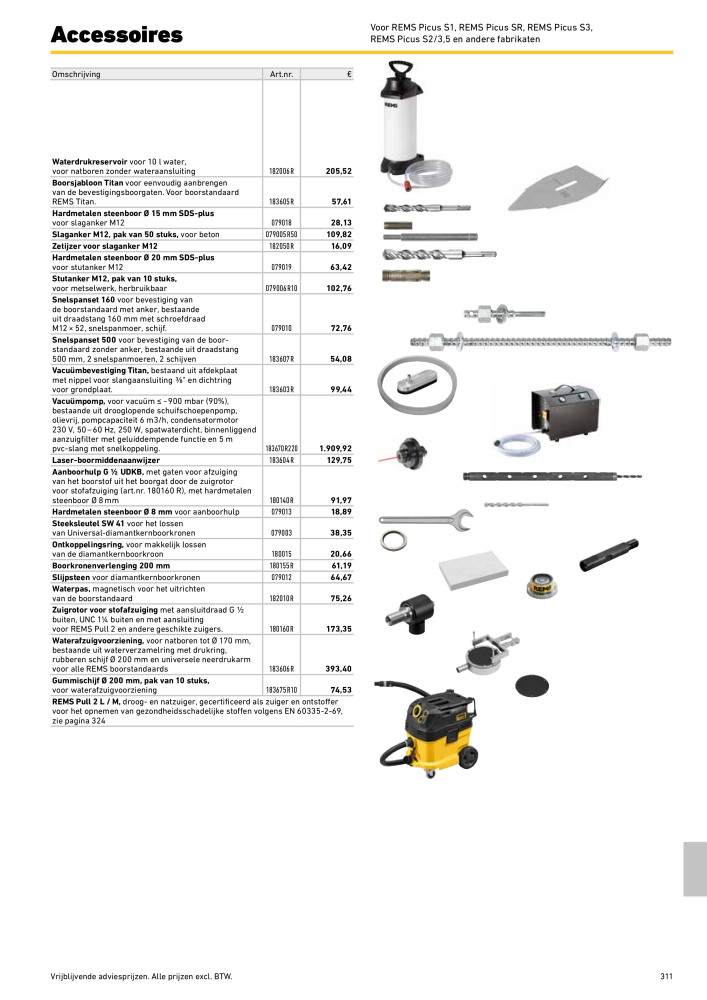 REMS Hoofdcatalogus Buisverwerking NR.: 20322 - Seite 311