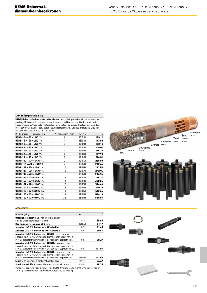 REMS Hoofdcatalogus Buisverwerking NR.: 20322 - Seite 313