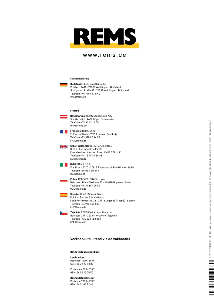 REMS Hoofdcatalogus Buisverwerking NR.: 20322 - Seite 342